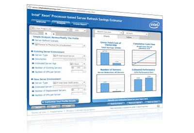 Intel Xeon Server Refresh Savings Estimator