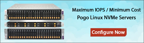 Configure your Pogo Linux NVMe Server