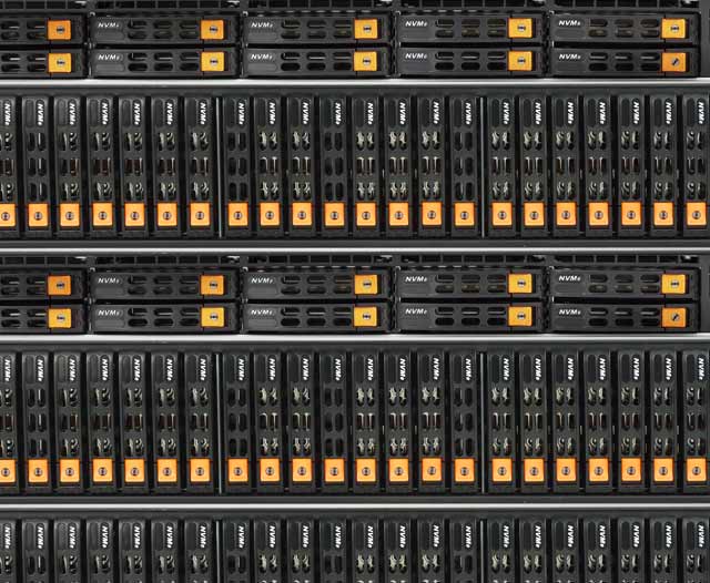 Maximum performance storage featuring ultra fast NVMe drives